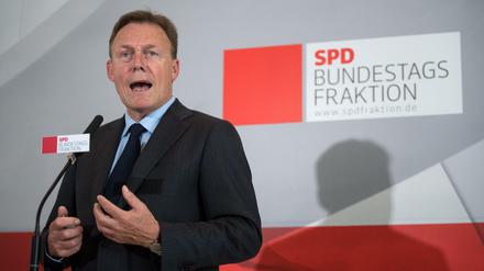 Kann sich auf die 52 Abgeordneten aus Nordhrein-Westfalen meist verlasssen: SPD-Fraktionschef Thomas Oppermann.