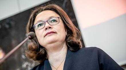 Die Haltung von SPD-Chefin Andrea Nahles zur Flüchtlingsfrage ist in der Partei umstritten.