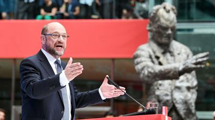 SPD-Kanzlerkandidat Martin Schulz präsentiert seinen Zukunftsplan "Das moderne Deutschland" 