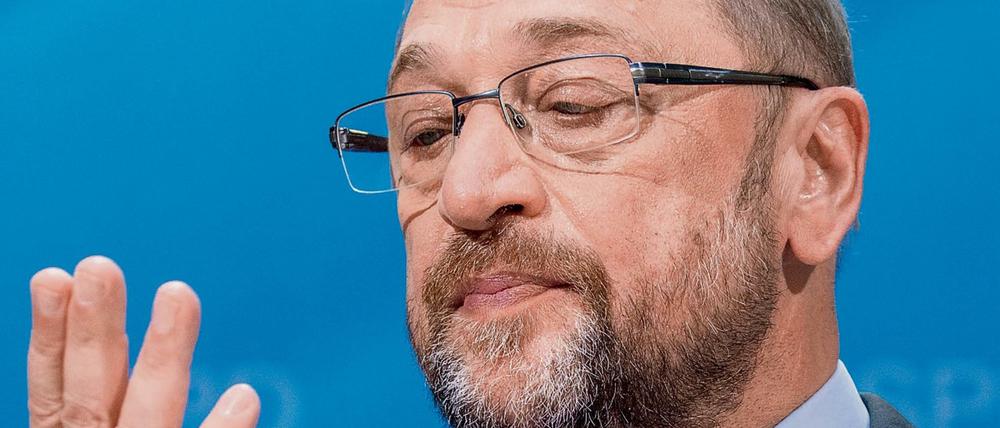 Der SPD-Kanzlerkandidat und Parteivorsitzende, Martin Schulz, präsentiert das lange erwartete Steuerkonzept der SPD.