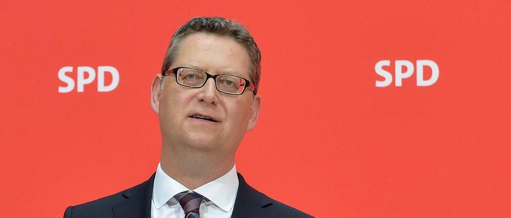 Will die SPD nur bis zum 1. Oktober kommissarisch führen: Thorsten Schäfer-Gümbel am 3. Juni im Willy-Brandt-Haus.