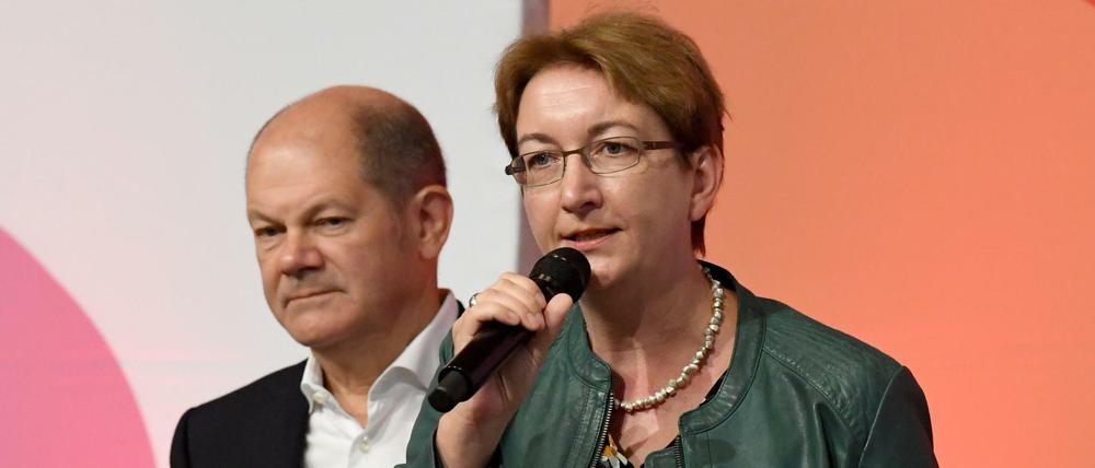 Klara Geywitz bewirbt sich gemeinsam mit Olaf Scholz um den SPD-Parteivorsitz.