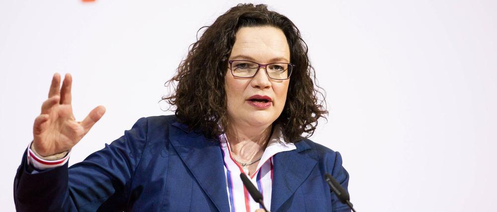 SPD-Vorsitzende Andrea Nahles.