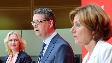 Das Führungstrio der SPD gibt bekannt, wie es weitergeht.