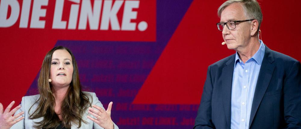 Spitzenduo der Linken für die Bundestagswahl: Janine Wissler und Dietmar Bartsch