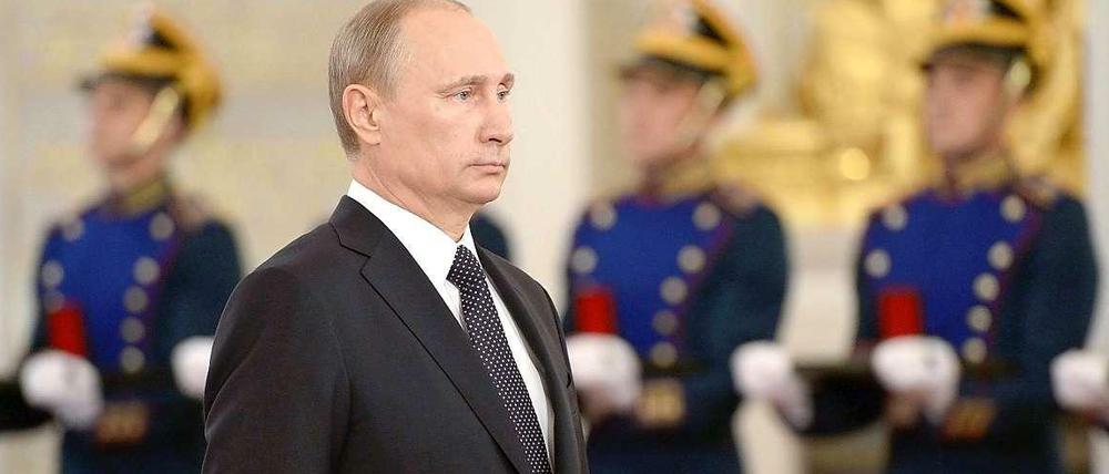 Präsident Putin hat jetzt Landsleute ausgezeichnet, die bei der "Rückführung" der Krim mitgewirkt haben.