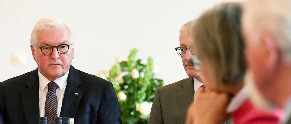 Bundespräsident Frank-Walter Steinmeier empfing im Schloss Bellevue Kommunalpolitiker
