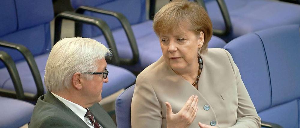 Bald wieder gemeinsam? Frank-Walter Steinmeier und Angela Merkel.