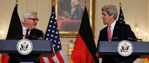 Frank-Walter Steinmeier und John Kerry wollen deutsch-amerikanisches Verhältnis bessern.