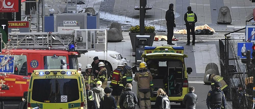 Lkw-Angriff in Stockholm: Der Tatort im Stadtzentrum