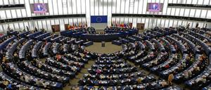 Das Plenum des Europaparlaments in Straßburg.