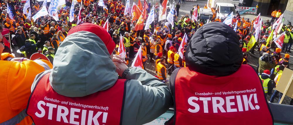 Gewerkschaftsprotest in Hamburg im März 2023.