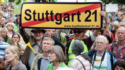 Die Proteste in Stuttgart gehen weiter.