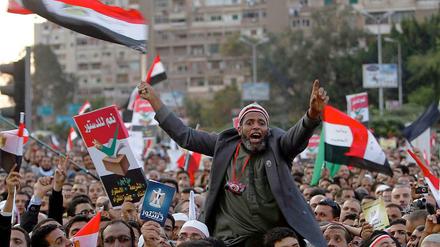 Unterstützer von Präsident Mursi auf einer Demonstration in Kairo.