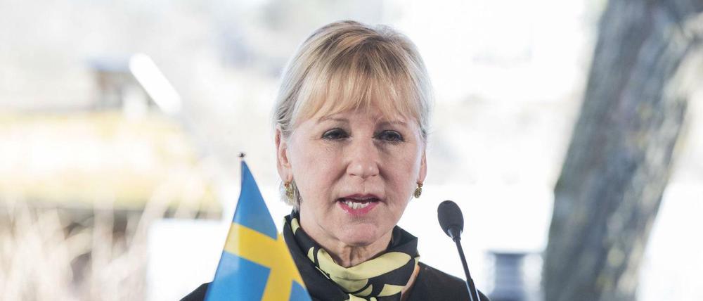 Die Außenministerin von Schweden, Margot Wallström. 