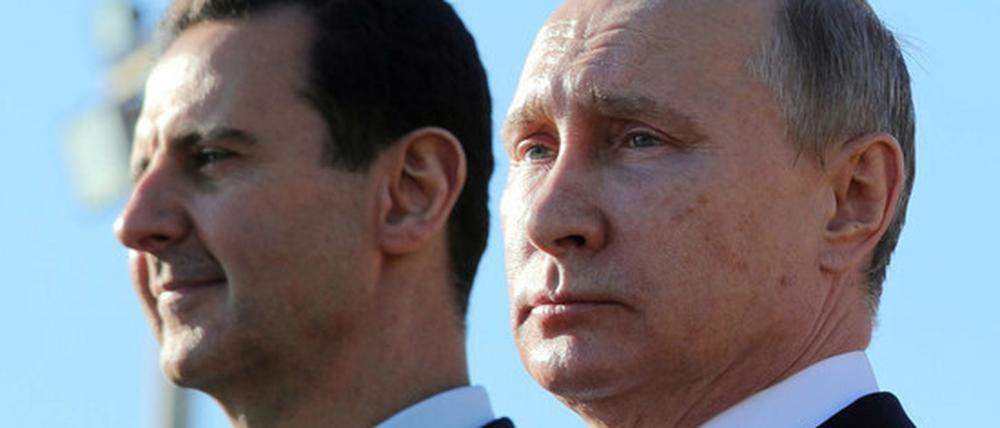 Wladimir Putin griff 2015 in den Syrienkonflikt ein - auf Bitten von Staatschef Baschar al Assad.