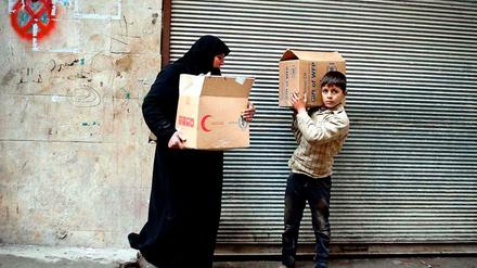 Der Bevölkerung in Syrien (hier in Aleppo) fehlt es an allem, Hilfsorganisationen schlagen Alarm.