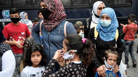 Syrische und kurdische Flüchtlinge in Griechenland