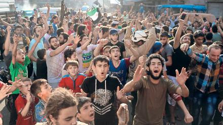 Die Zivilgesellschaft zu mobilisieren - hier ein Foto aus Syrien im Jahr 2016 - ist unerlässlich.