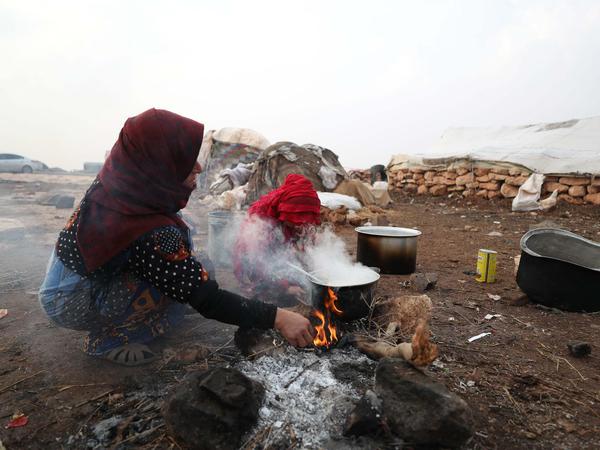 Ohne Heimat. Abertausende sind in Idlib zu Flüchtlingen geworden.