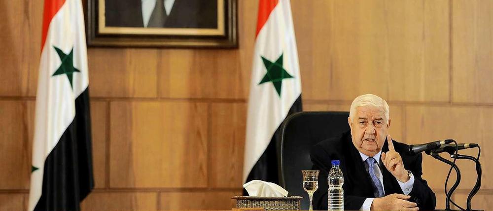 Syriens Außenminister Walid al-Muallem
