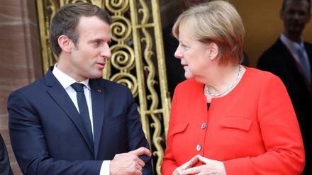 Starke Partner in Europa: Frankreichs Präsident Emmanuel Macron und Bundeskanzlerin Angela Merkel