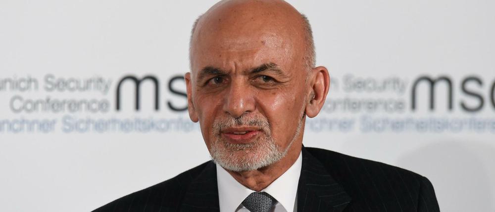 Der afghanische Präsident Aschraf Ghani ist in seinem Amt bestätigt worden. Am 15. Februar 2020 nahm er an einem Podium auf der Münchener Sicherheitskonferenz teil.