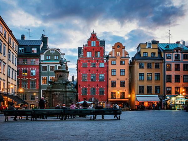 Die Altstadt von Stockholm.