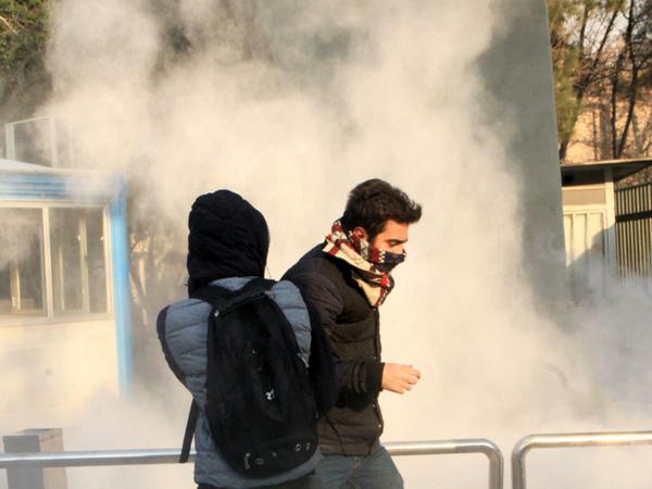 In vielen iranischen Städten gingen die Sicherheitskräfte mit Tränengas gegen die Demonstranten vor. Dutzende kamen bei den Protesten ums Leben, Hunderte wurden festgenommen.