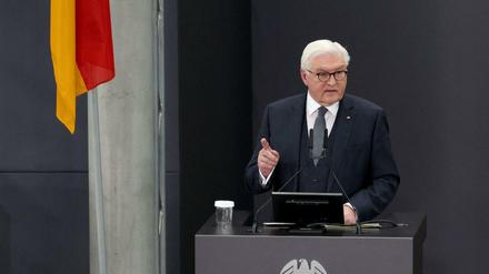 Bundespräsident Frank-Walter Steinmeier nach seiner Wiederwahl