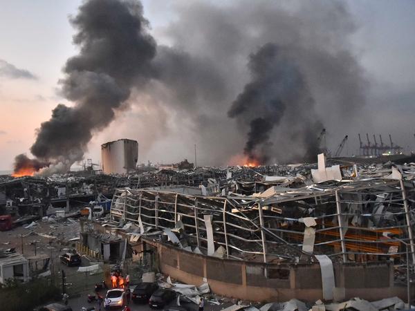Am 4.August 2020 explodierten im Hafen von Beirut tonnenweise Ammoniumhydrat.