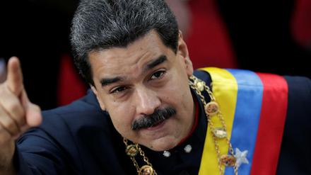 Venezuelas Präsident Nicolas Maduro am 10. August vor der Verfassungsgebenden Versammlung in Caracas.