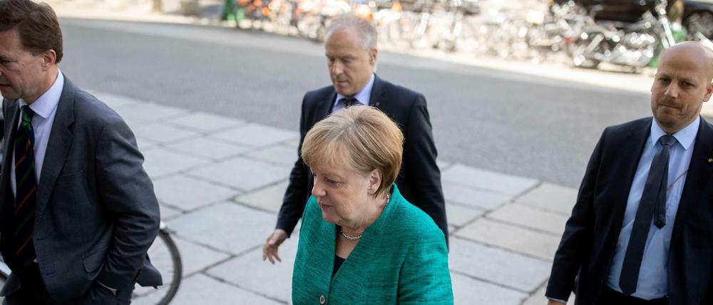 Schwieriger Arbeitstag: Angela Merkel musste am Donnerstag eine Machtprobe mit der CSU überstehen.