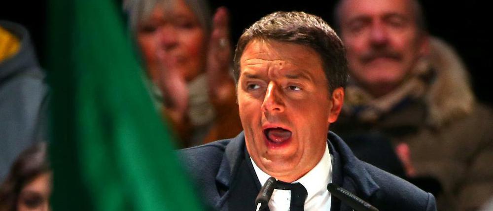 Italiens Premierminister Matteo Renzi kämpft für eine Vereinfachung von Gesetzgebung und Reformen.
