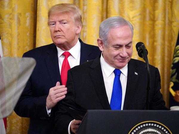 Zwei, die sehr zufrieden mit sich sind: US-Präsident Donald Trump und der israelische Premier Benjamin Netanjahu.