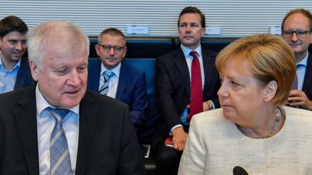 Innenminister Horst Seehofer (CSU) und Kanzlerin Angela Merkel (CDU) haben sich noch mal zusammengerauft. 