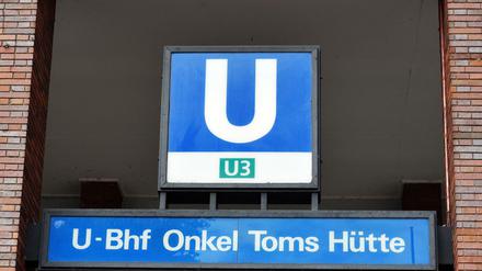  Auch am Namen der U-Bahn-Haltestelle Onkel Toms Hütte in Berlin-Zehlendorf entzündet sich die Debatte. 