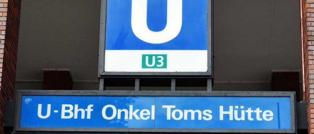  Auch am Namen der U-Bahn-Haltestelle Onkel Toms Hütte in Berlin-Zehlendorf entzündet sich die Debatte. 