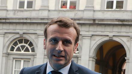 Frankreichs Staatschef Emmanuel Macron am Donnerstag in Brüssel.