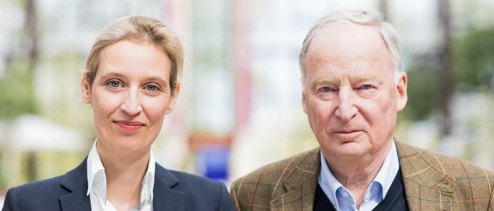 AfD-Spitzenkandidaten für die Bundestagswahl: Alice Weidel und Alexander Gauland. 