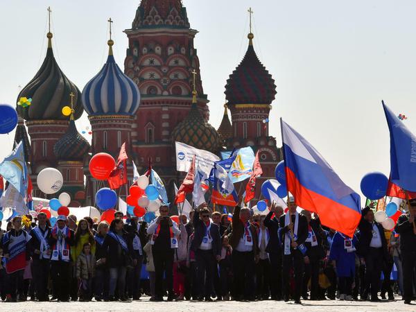 In Moskau demonstrierten mehrere Zehntausend Menschen