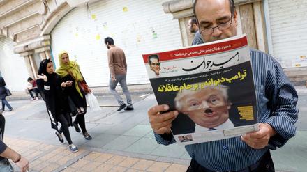 "Der verrückte Trump und das Atomabkommen" titelte die iranische Zeitung "Omid Javan" am 14. Oktober 207 - aber so verrückt ist Trump vielleicht gar nicht. 