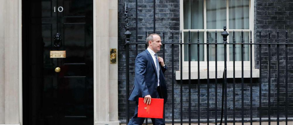 Der britische Brexit-Minister Dominic Raab hat das Kabinett verlassen.