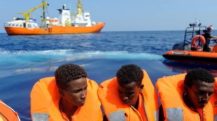 Vor allem aus Eritrea und Somalia stammen die zuletzt von der "Aquarius" geretteten Flüchtlinge.