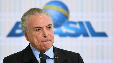 Weiter unter Druck: Brasiliens Präsident Michel Temer.