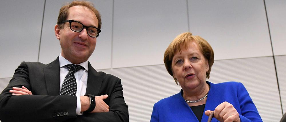 Angela Merkel dürften die jüngsten Wortmeldungen von Alexander Dobrindt nicht gerade gefallen.