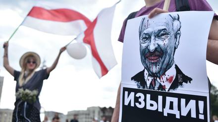 „Verschwinde!“ - Protest gegen Präsident Lukaschenko in Minsk 