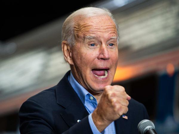 Joe Biden am Mittwoch bei einer Wahlkampfveranstaltung nach der ersten TV-Debatte. 