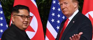 Im Juni 2018 hatten sich Nordkoreas Machthaber Kim und US-Präsident Trump erstmals in Singapur getroffen.