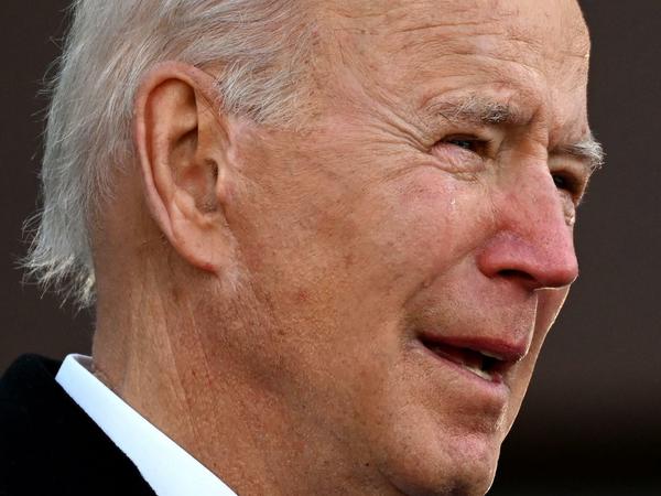 Tränen beim Abschied in New Castle (Delaware): Joe Biden 